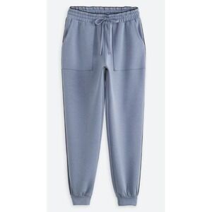 NWT- Rare- Thrive Societe Jogger Women Medium Indigo Blue Tonal Piping Detail